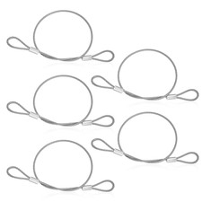 5 Stück Drahtseil mit Ösen
